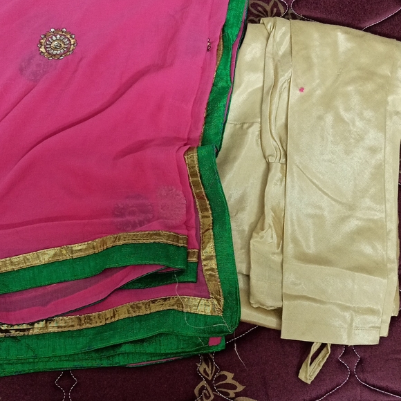 Anarkali ankle length suit/gown with Dupatta n churidar - Picture 11 of 13